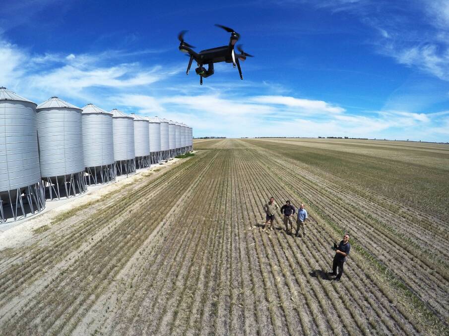 NEW TECHNOLOGY: New drone imaging technology will allow grain farmers to see beyond the naked eye. Picture: JOE ARMAO