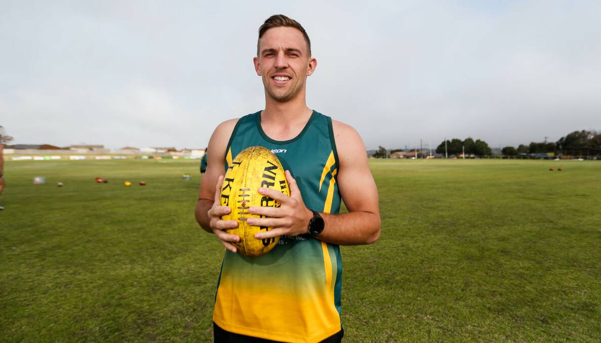 FIELD OF DREAMS: Jake Peters is excited to play for Old Collegians in 2020. Picture: Anthony Brady