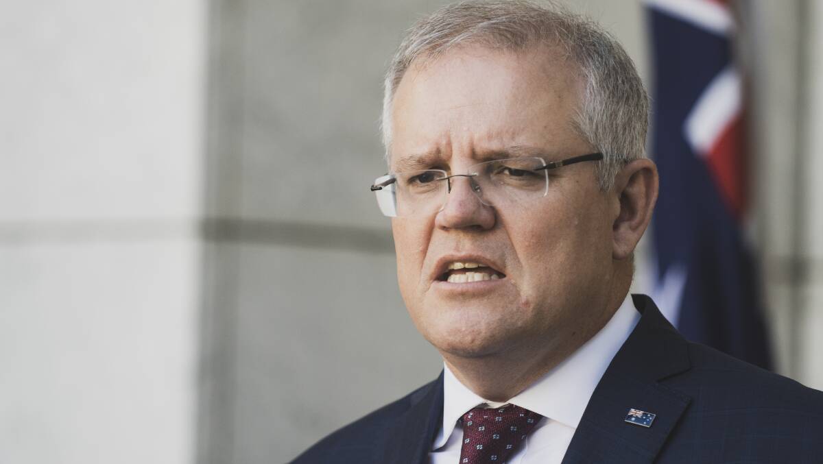 Prime Minister Scott Morrison in Canberra this week. Picture: Dion Georgopoulos