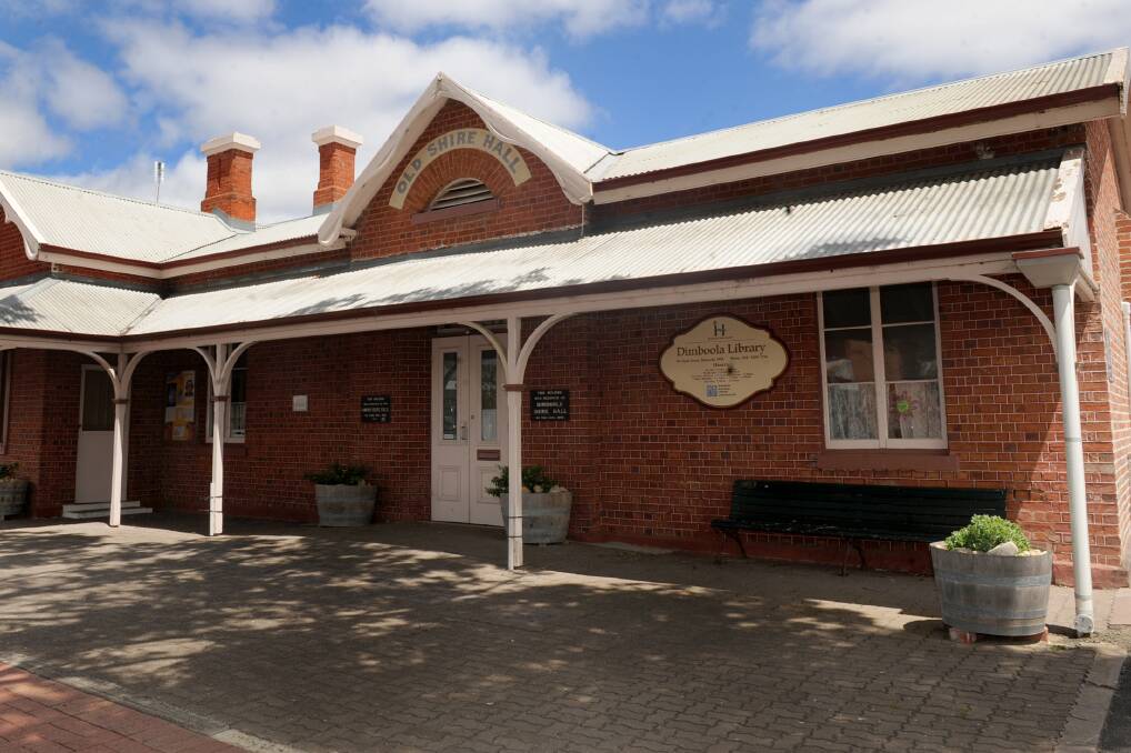 The old shire hall building in Dimboola, which houses the town's library and Hindmarsh Shire Council customer service centre. It will be redeveloped into the Dimboola Community Civic Hub.