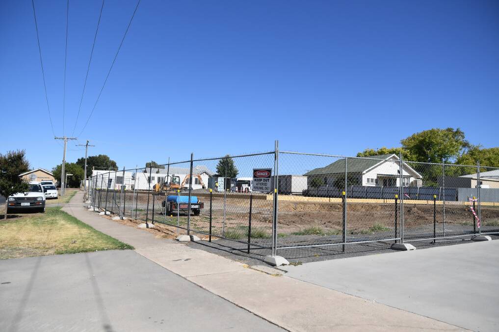 MOVING FORWARD: Locks Construction has started work at the Wimmera Cancer Centre site on the corner of Robinson and Arnott streets in Horsham. Picture: SAMANTHA CAMARRI
