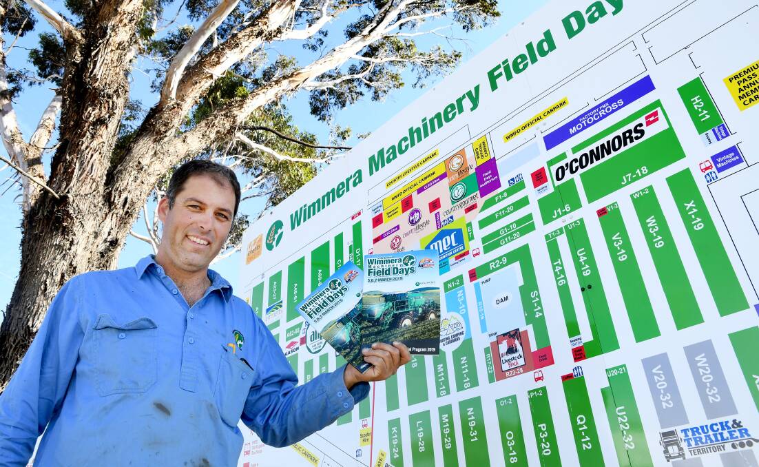 Field days committee president Chris Bartlett at the site on Thursday. Picture: SAMANTHA CAMARRI