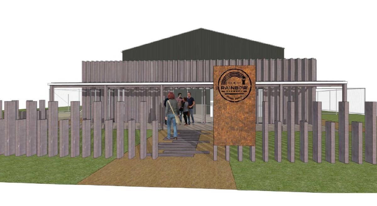 An artist's image of what the Rainbow Brewery will look like once complete.