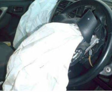 A Darwin woman was struck in the head by metal shrapnel propelled from a faulty airbag in April. Picture: NT police