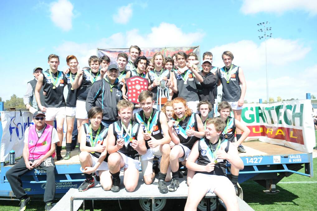 Swifts won the Horsham District league under 17s premiership in 2017, and are looking to add this year's under 14s premiership shield to their collection. Picture: STUART MCGUCKIN