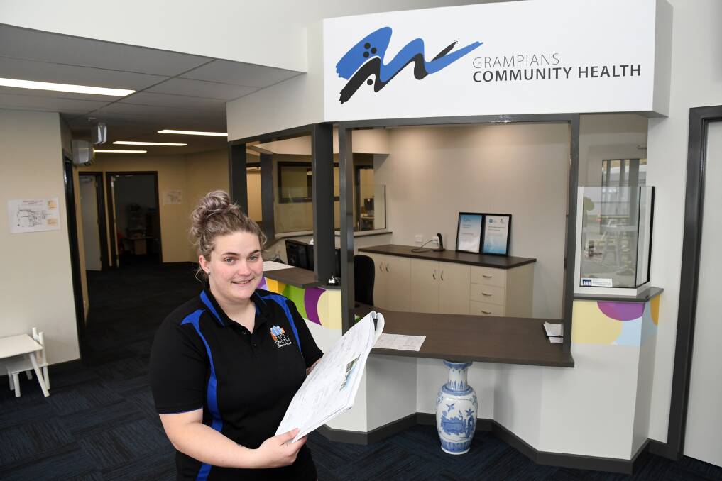 Grampians Community Health  youth alcohol and other drugs counsellor Jess Johns at the organisation's Hamilton Street, Horsham, offices, which will open on Tuesday. Picture: SAMANTHA CAMARRI
