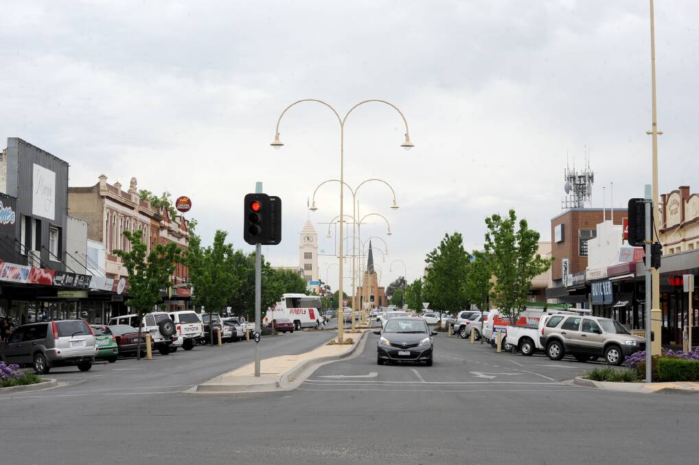 The intersection of Firebrace and Wilson streets in Horsham.