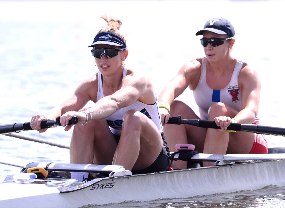 ON TOP: Nhill-native Lucy Stephan (left) was a member of the women's fours that won gold at the world cup in Poland. Picture: Adam Trafford 