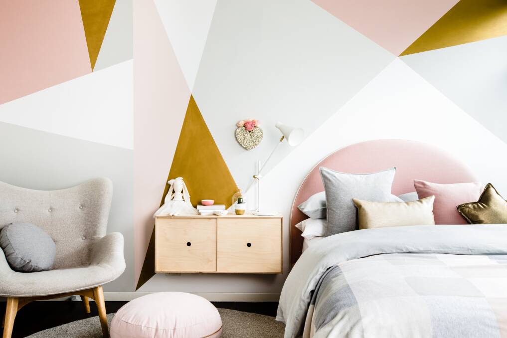 Make a statement: Dulux Design Gold Effect in Gold Vintage. Room styled by Liberty Interiors. Pictures: Dulux Australia.