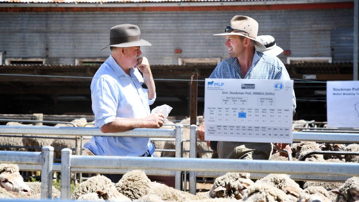Lubeck's Graeme Maher, VFF Wimmera president, with Toolondo's Warren Russell.