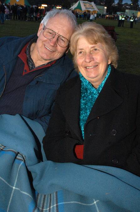 Clear Lake couple Graham and Maureen Wegener at the concert. 