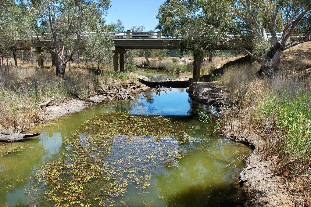TROUBLED WATER: Riverside Bridge over the Wimmera River. 