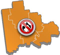 A Total Fire Ban day has been declared for the region and state. 