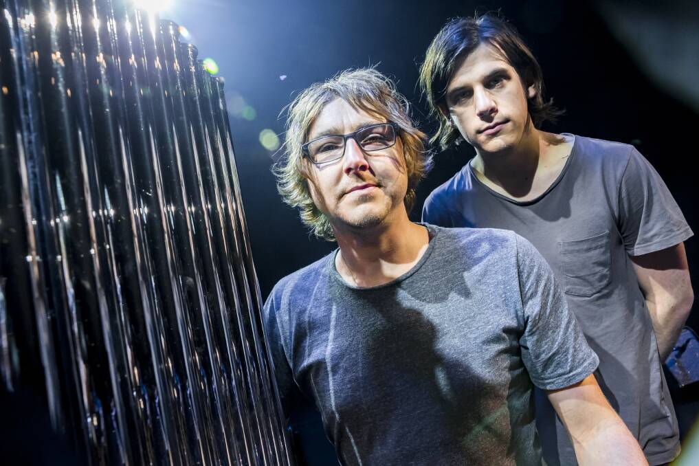 IT TAKES TWO: Multi-instrumentalists Tom Bamford and Daniel Holdsworth will perform Tubular Bells for Two at the Horsham Town Hall next week. Picture: CONTRIBUTED