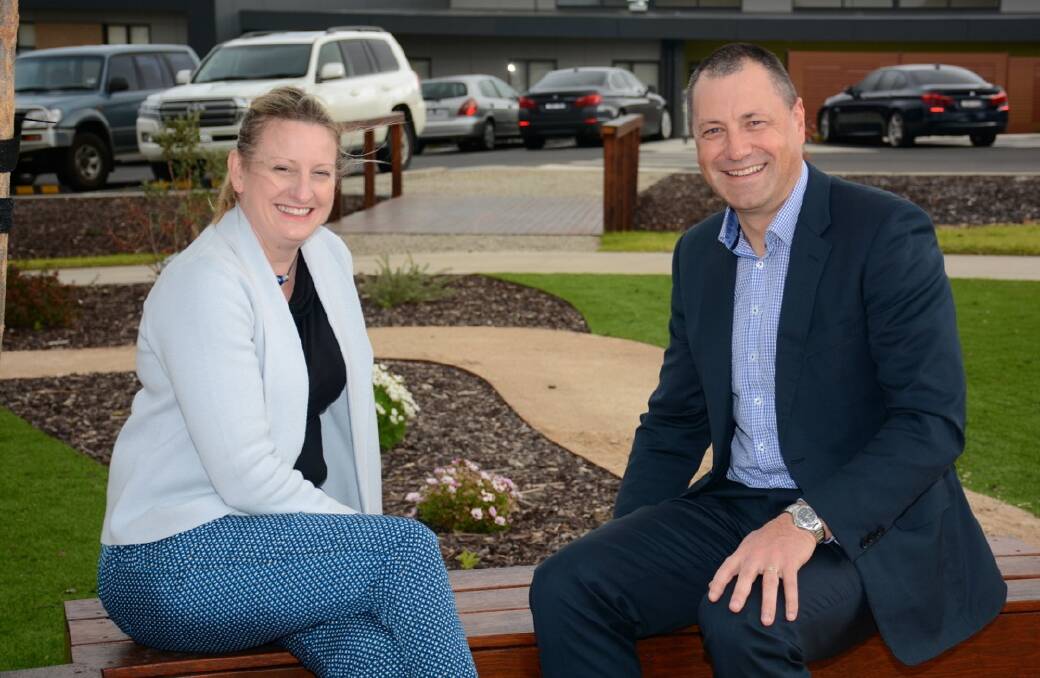 NEW FACE: Rural Northwest Health chairwoman Julia Hausler and new interim chief executive officer Craig Wilding. Picture: CONTRIBUTED