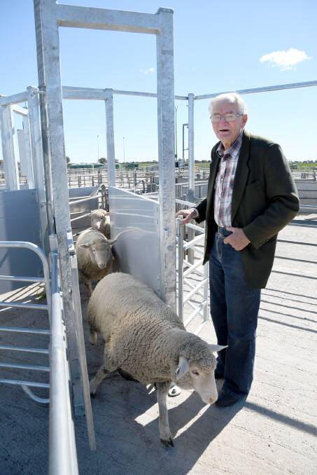 Former Horsham councillor and Saleyards Relocation Committee member Bernard Gross at the livestock exchange. Picture: SAMANTHA CAMARRI