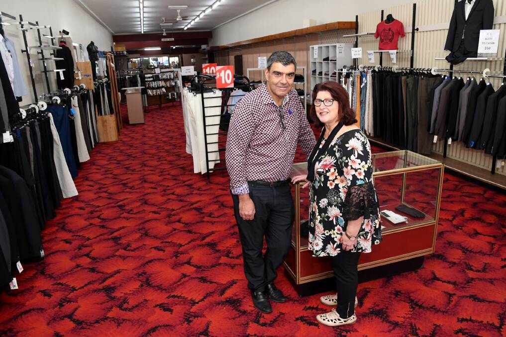 END OF AN ERA: Freijah Menswear owners and siblings Phil Freijah and Marcelle Fulton have decided to close the business after 53 years. Picture: SAMANTHA CAMARRI