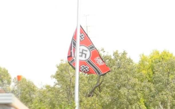 Beulah man refuses to take down Nazi flag