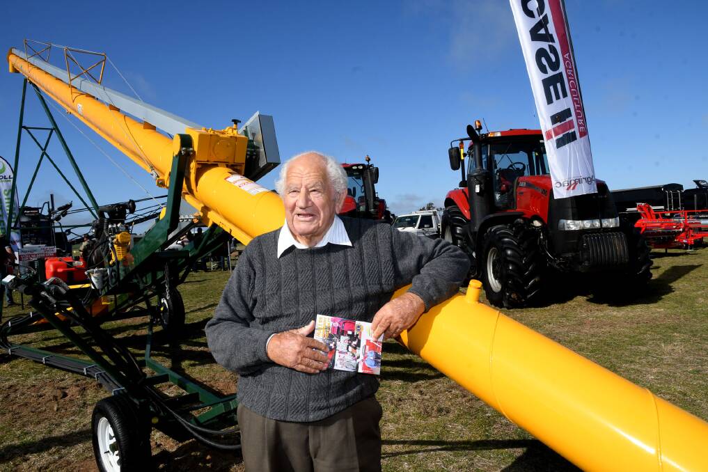 Retired Wycheproof farmer Keith McLennan said he had been attending the Mallee Machinery Field Days for many years. Picture: SAMANTHA CAMARRI