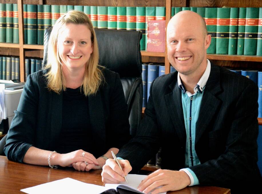 New Rural Northwest Health chief executive Kevin Mills and RNH chair Julia Hausler. Picture: CONTRIBUTED