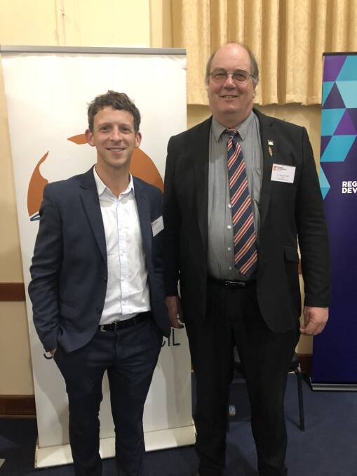 Buloke Shire Council chief executive officer Anthony Judd and mayor David Pollard. Picture: CONTRIBUTED