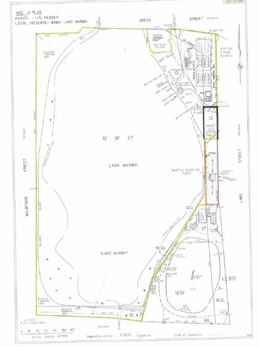 Map of Murtoa Caravan Park extension proposed. Source: Yarriambiack Shire Council