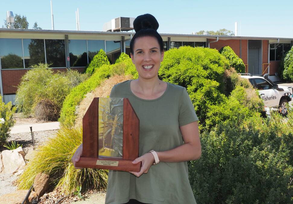 LEADING THE PACK: Agriculture Victoria senior technical officer Kristina Ellis was recognised for her contribution to grains research in 2018. Picture: CONTRIBUTED