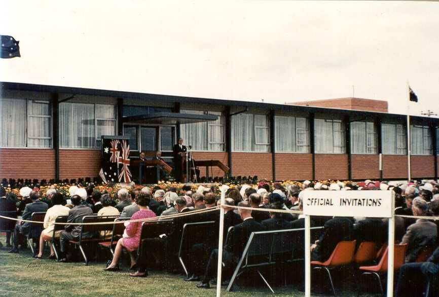 Official opening ceremony in 1968. Picture: ALLAN MCINTYRE