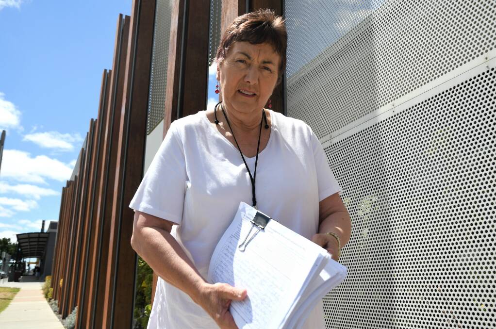VOICE: Horsham Ratepayers and Residents president Di Bell with petitions signed by more than 2000 people. Picture: JADE BATE