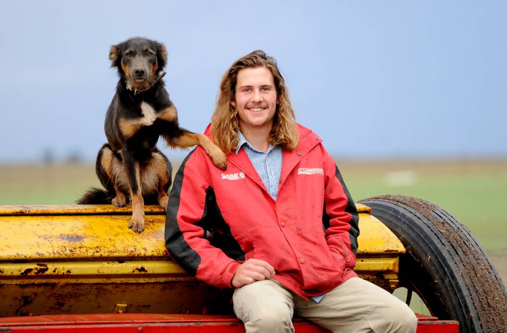 Recent Longerenong College graduate Dustin Cross hopes to save enough money for his own sheep and cropping farm one day.