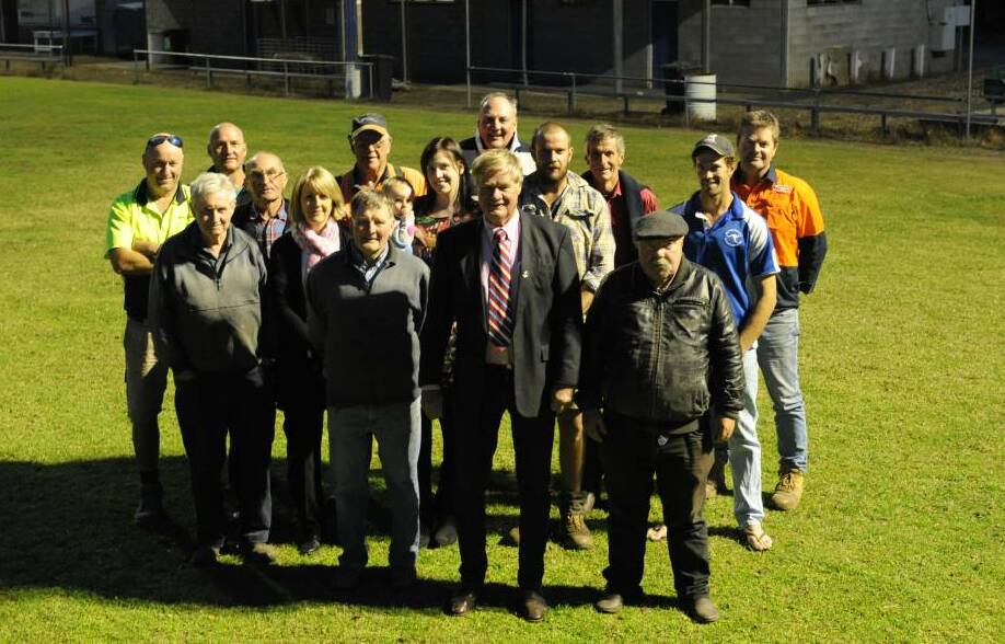 The Harrow Recreation Reserve committee after receiving $1 million of funding.