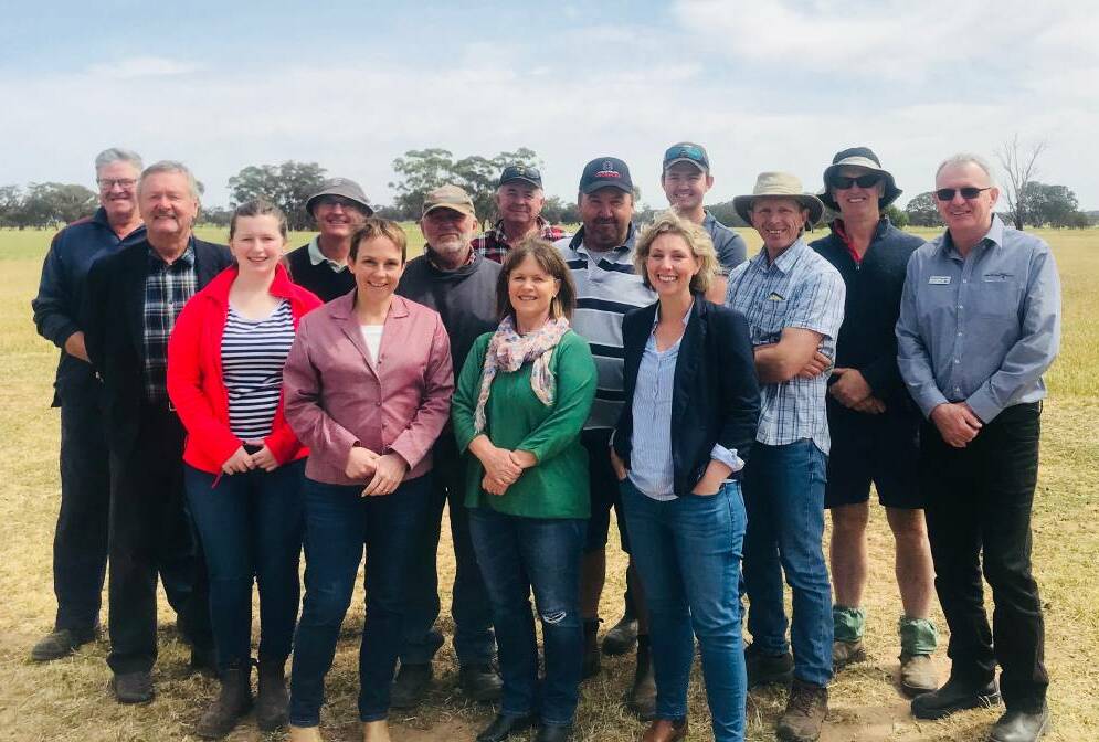 Minister for Agriculture Jaala Pulford made the announcement at a farm in Wedderburn on Wednesday. Picture: CONTRIBUTED