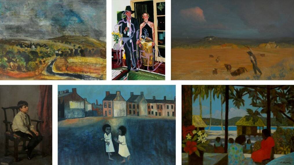 Assorted pieces from Horsham regional Art Gallery's Mack Jost collection.