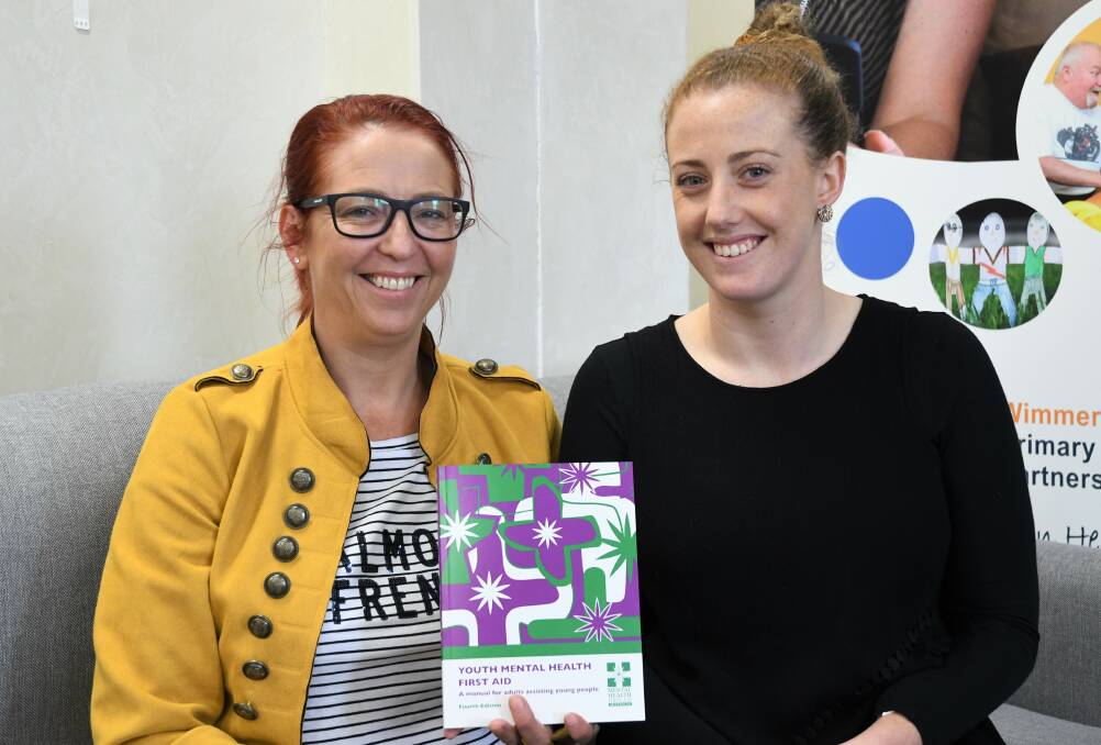 Wimmera PCP mental health first aid program co-ordinator Lissy Johns and Wimmera PCP rural access project officer Holly Noonan
