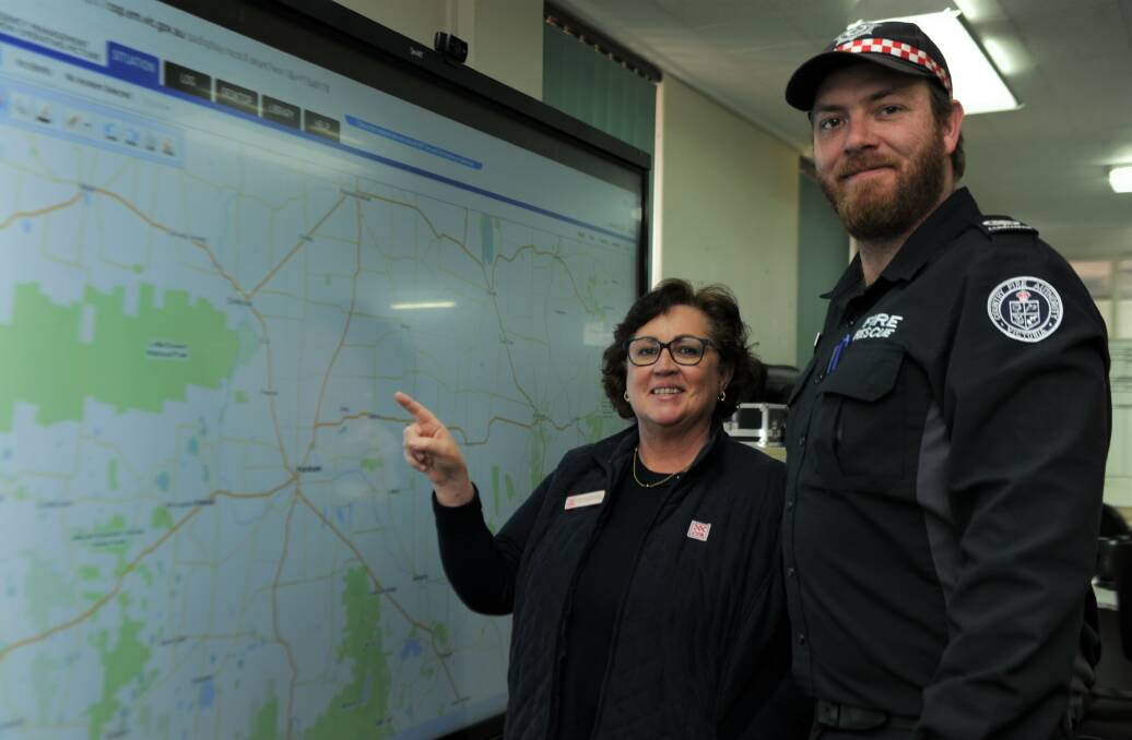Country Fire Authority District 17 community engagement co-ordinator Jenny McGennisken and commander Lindsay Barry. Picture: JADE BATE