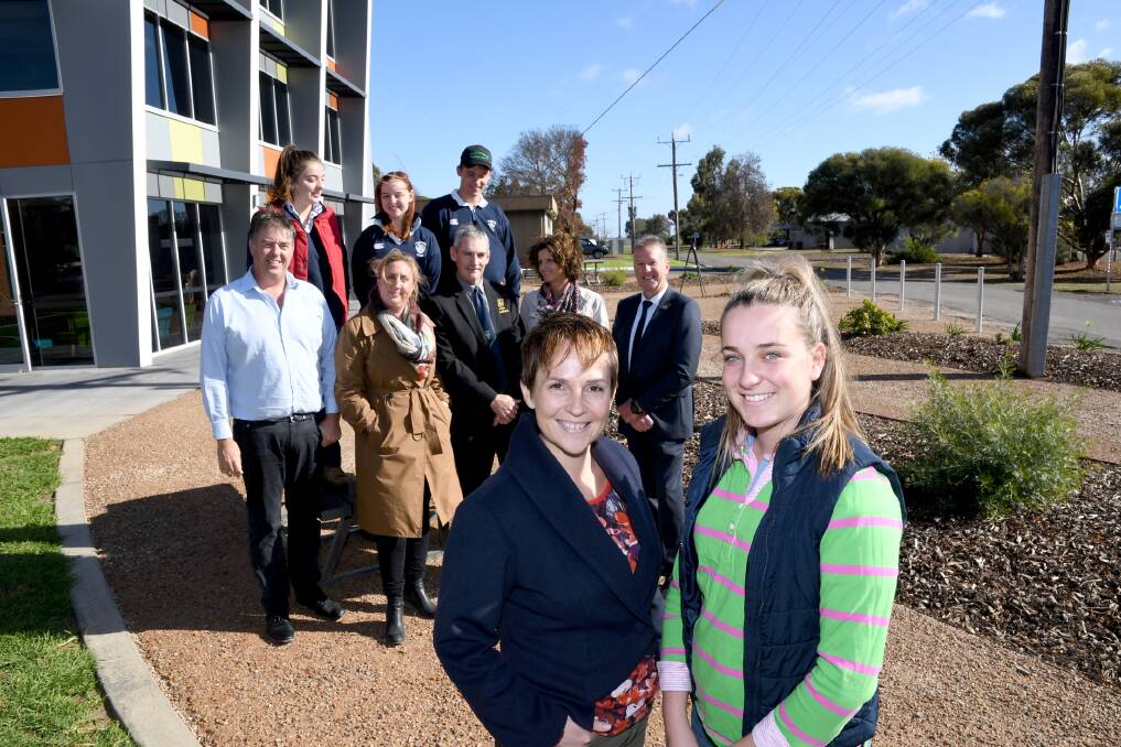 FUNDING ANNOUNCED: Agriculture Minister Jaala Pulford with Longerenong College first year student Olivia Loader. Picture: SAMANTHA CAMARRI