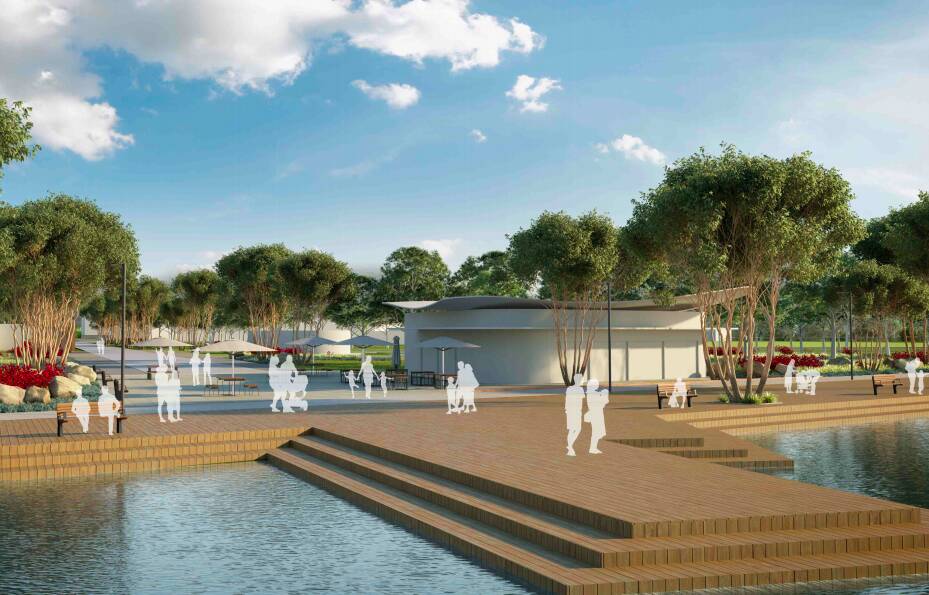 Artist concept included in Horsham Rural City Council's draft City to River master plan.
