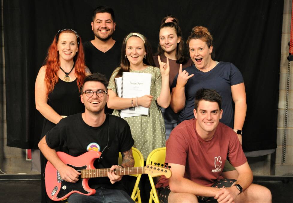 ROCK ON: Horsham Arts Council cast and crew members are getting ready for the group's next production, Rock of Ages, which will be staged in May next year. Picture: SEAN WALES