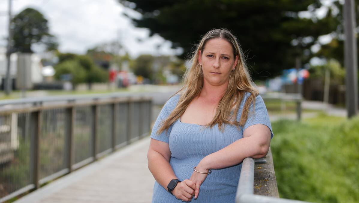 Tegan is a single mother who has applied for hundreds of rental properties but is still yet to find a home. Photo: Anthony Brady