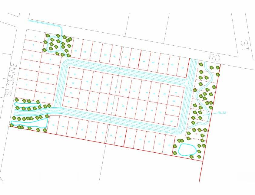 POTENTIAL: A concept drawing of what the land could look like after it is developed into residential blocks. Picture: NORTHERN GRAMPIANS SHIRE COUNCIL.
