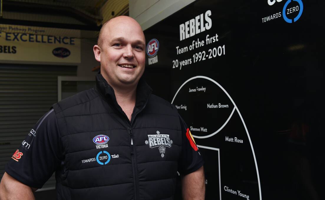 GOODBYE: Greater Western Victoria Rebels boys coach Marc Greig. Picture: Kate Healy