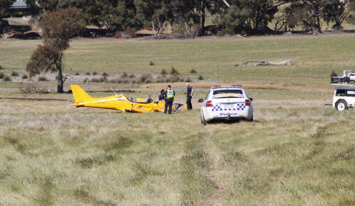 Stawell plane crash. Picture: LACHLAN WILLIAMS