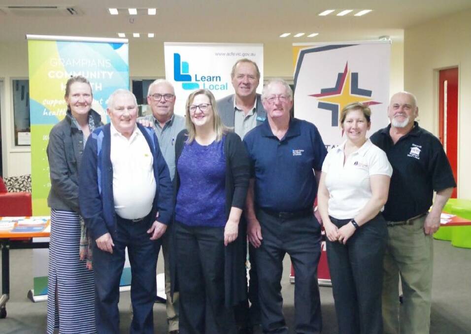 Community leaders at a prostate cancer information night in Stawell last Thursday.