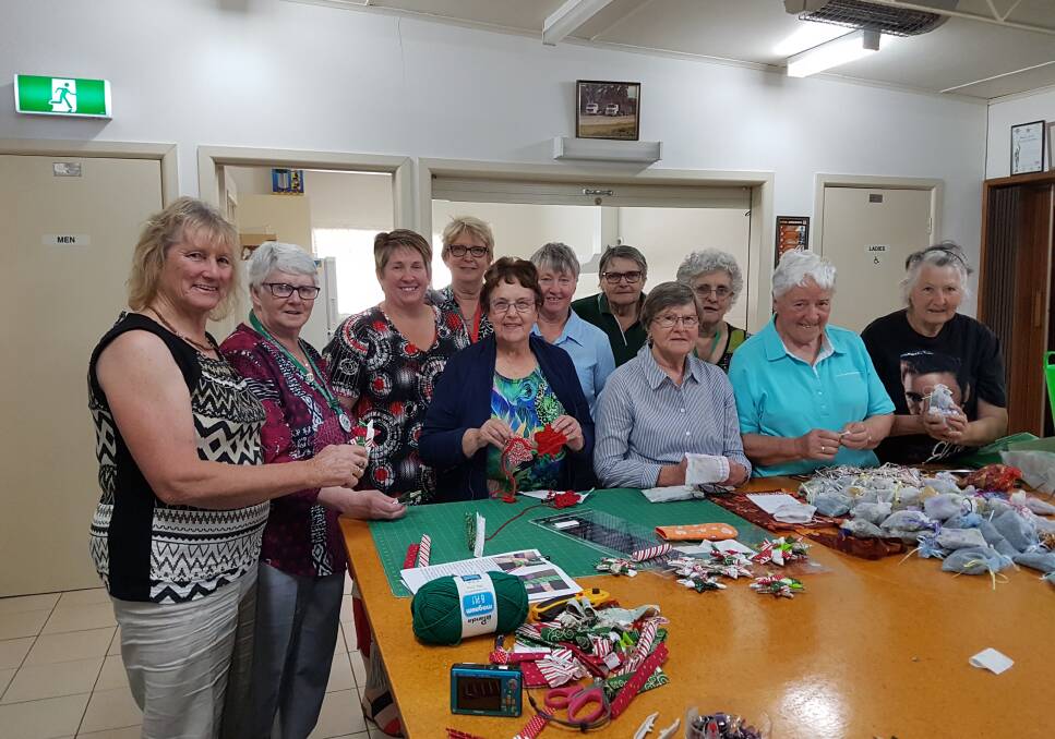 CREATIVE CELEBRATION: Central Wimmera members show off their handiwork which will bring the festive spirit to many. 
