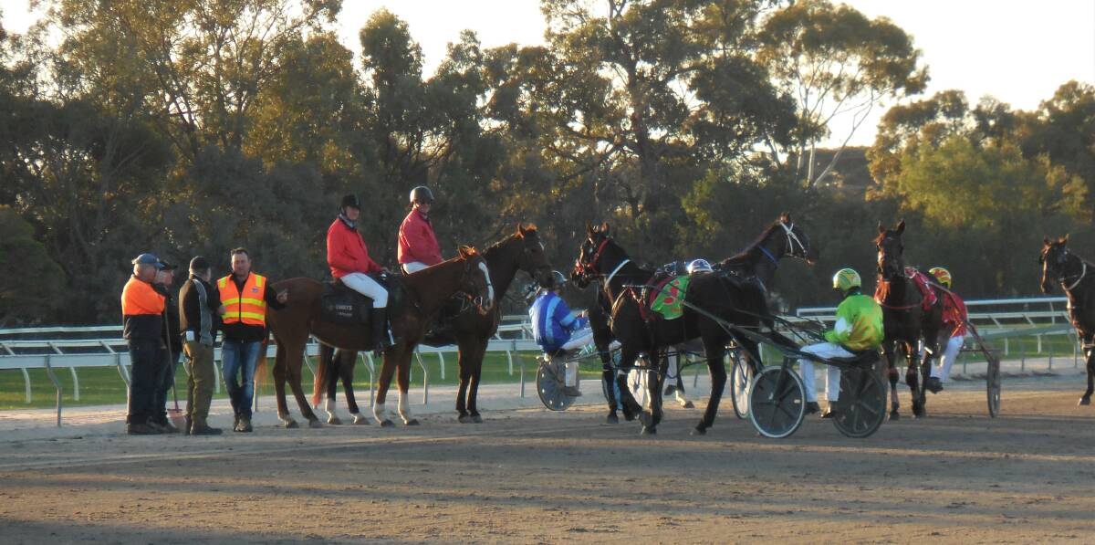 FINISH: The 2018-19 harness racing season will draw to a close with meetings at Ararat tonight and at Horsham on August 26. Picture: TONY LOGAN