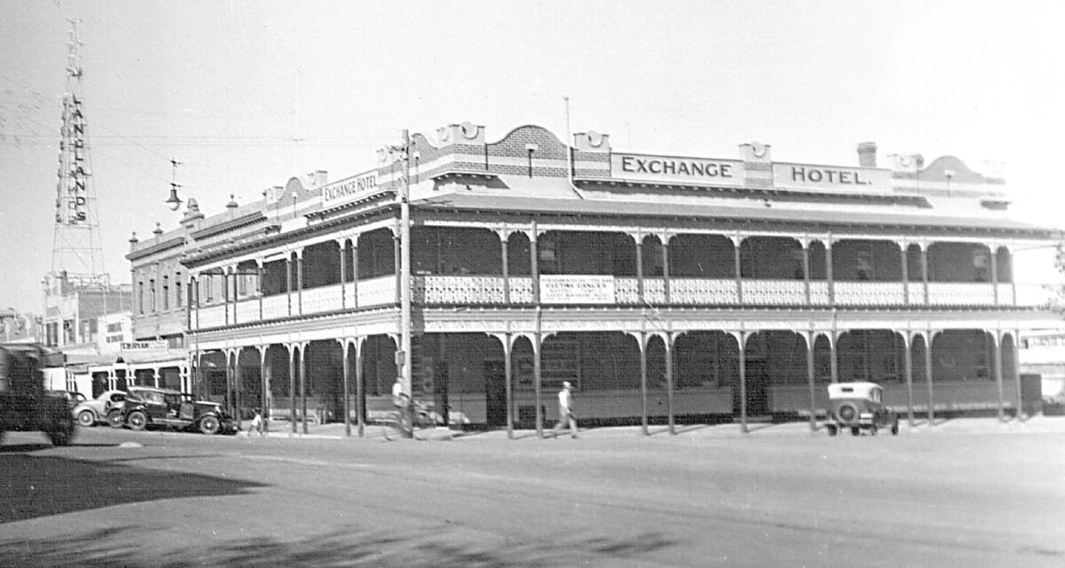BACK THEN: The Exchange Hotel shortly after being renovated and extended to the west along Pynsent Street. This photo was taken about 1937. Picture: HHS 005717