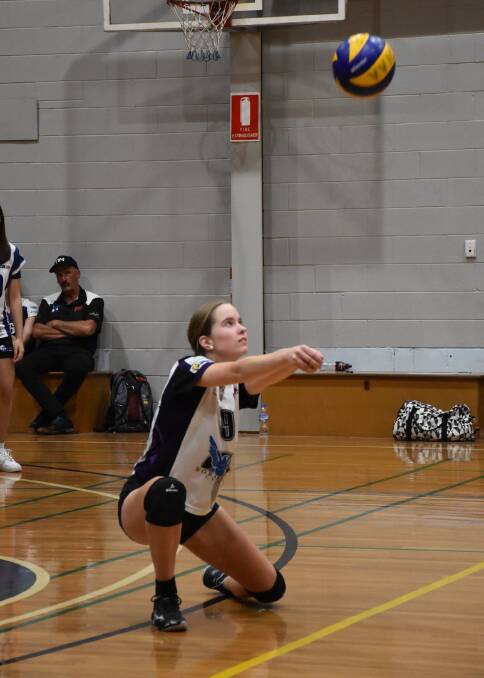 EYES ON PRIZE: Victoria Blue U19 libero Holly Eason in action for Phantoms in state league this year will play with Horshams women's division 1 team on the weekend.