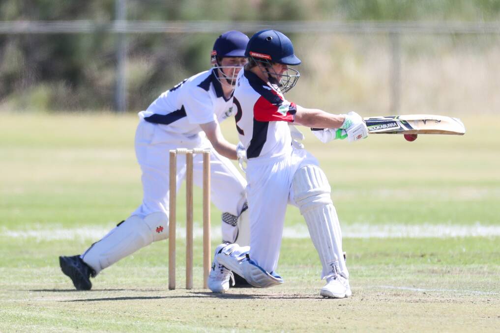 HCA's Bailey Young sweeps on the opening day of the under-17 carnival. Picture: MORGAN HANCOCK
