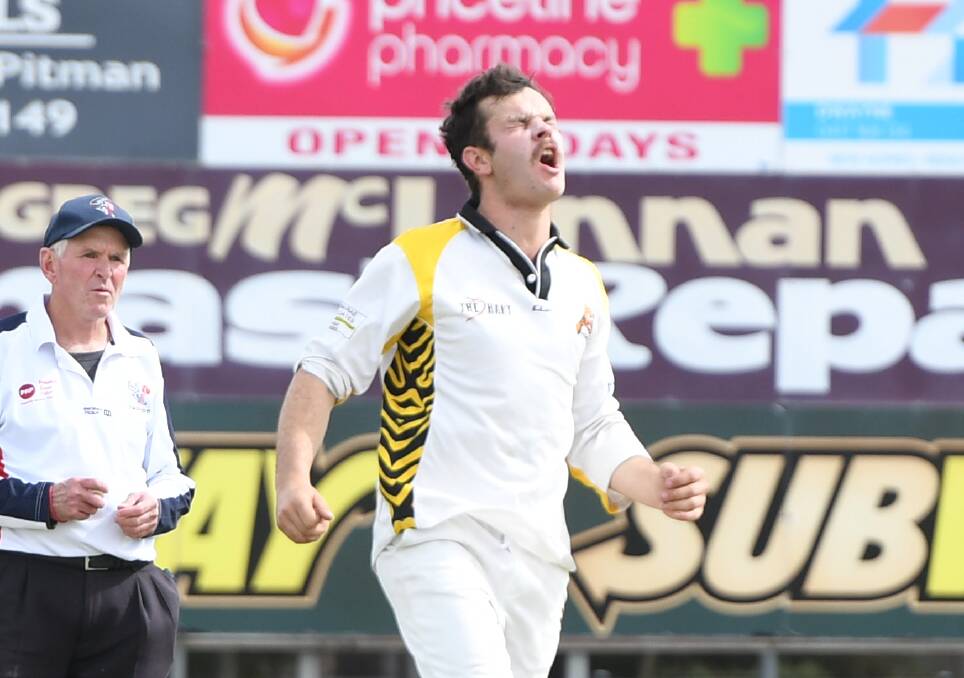 SO CLOSE: Jung Tigers quick Joel Pymer reacts to a close miss. 