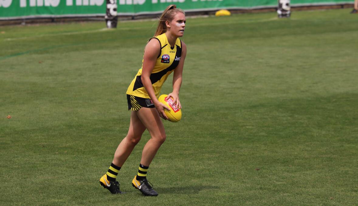 Ella Wood in action for Richmond. Picture: RICHMOND MEDIA